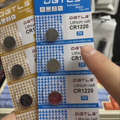 10pcs CR1220 button cell batteries, CR1220 batteries are suitable for all kinds of toys, radios, remote controls, alarm clocks and so on.