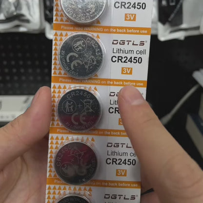 10pcs CR2450 button cell batteries, suitable for small electronic products, ultra-long life, full of power